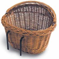 wicker bicycle basket