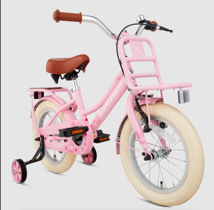 Diversen Stratford on Avon Bont 14″ Popal COOPER BAMBOO Vintage Cruiser Children's Bike In Pink -  AngelCruisers