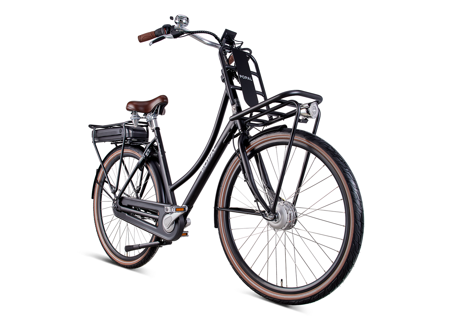 28″ Daily Dutch Electric Bike In Matt Black - AngelCruisers